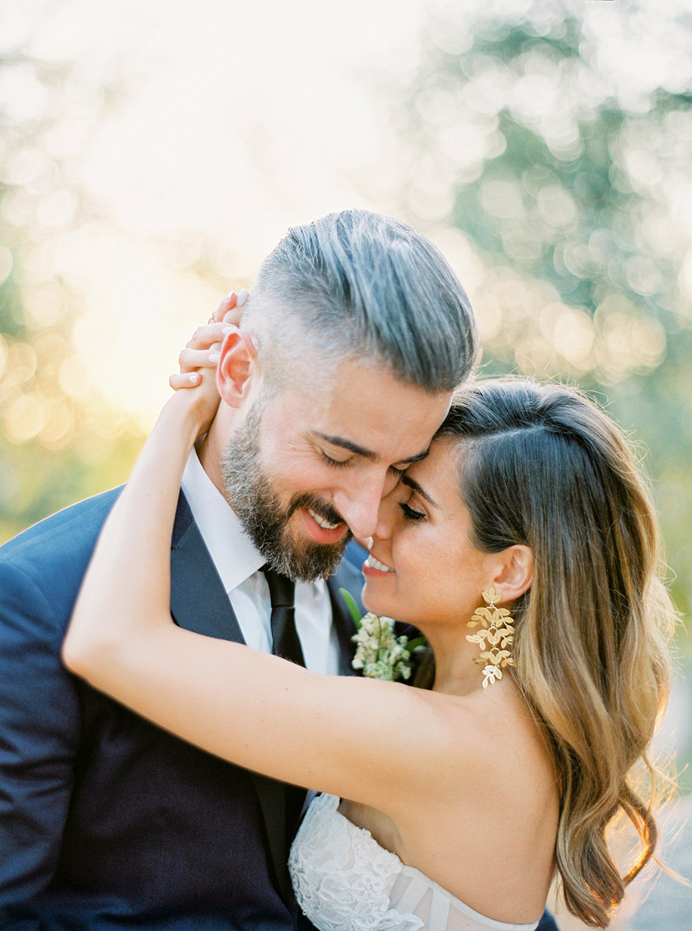 stylish modern day wedding couple